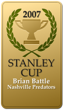 2007  STANLEY CUP  Brian Battle Nashville Predators